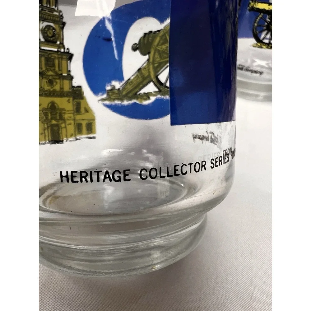 Vintage 1976 Coca-Cola Bicentennial 1776 Glasses Set‎ 4 USA 250th Anniversary